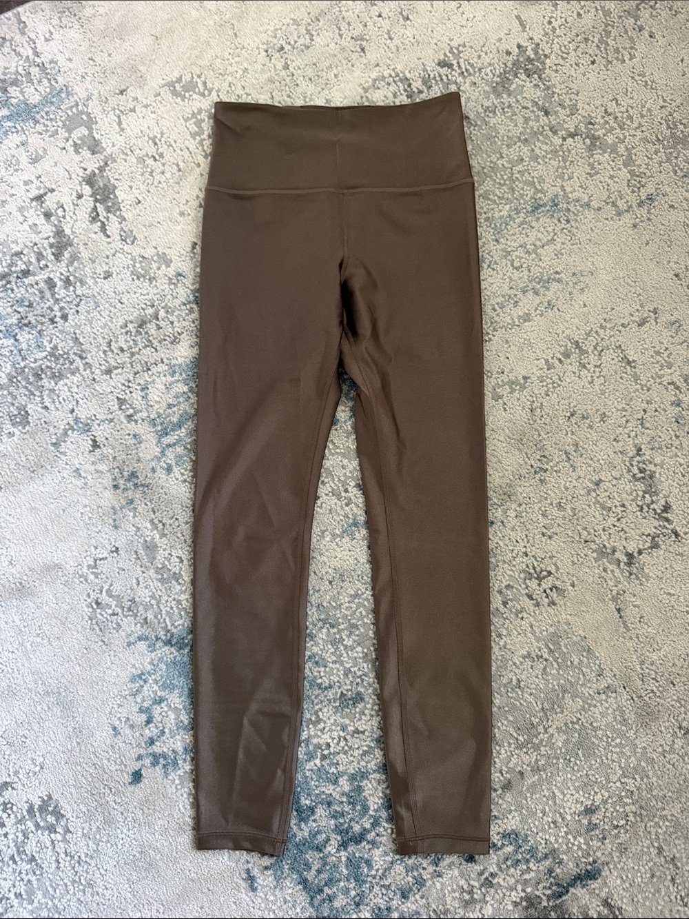 High-Waist women’s Leggings in Shiny Bronze